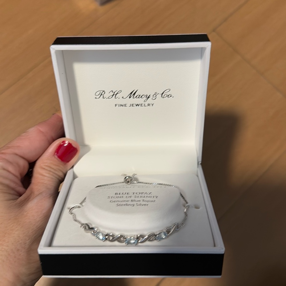 Blue topaz bracelet